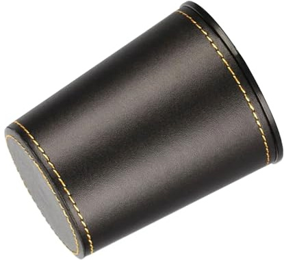 Fashion Dice Shaker Cup Table Game Pu Leather Dice Cup Flannel Decor Quiet Shaker Cup Party Club Game