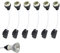 6 Pack GU10 Lamp Holders 2A 250V, GU10 Ceramic Lamp Bases with Terminal Box Socket for GU10 LED, Halogen Bulbs Downlights Recessed Fire Downlights, Lamp Bases Adapter Fitting for Spotlights