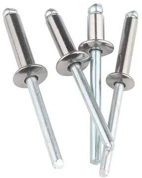Sänkskruv, Blindnitar 304 Rostfritt stål Runt huvud M3-M6 50 st(M3.2x12mm)