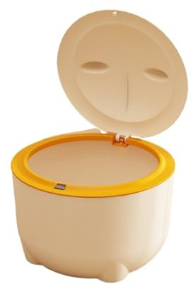 Pet Manure Bucket Cat Litter Special Garbage Bin Feces Odor Proof Basin Small Products(Yellow)