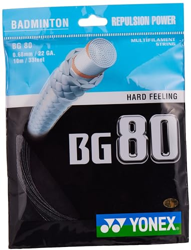 Yonex BG 80 Badminton String - Black