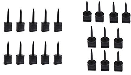 Sharplace 20 Stücke Bogenschießen Papier Ziel Pins Nagel Liefert Ziel Gesicht Pins Schwarz