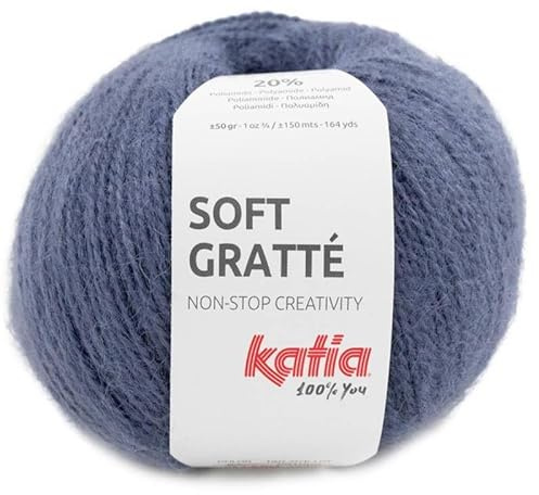 Lanas Katia Soft GRATTE Pelote de couleur azafata Code 65