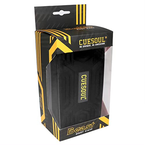 CUESOUL Beast Dart-Etui für 2 Dartpfeile mit Stahlspitze/weicher Spitze, große Dartpfeile zur Aufbewahrung, passend für Dartspitzen, Schäfte, Flights und Zubehör (nur Koffer)