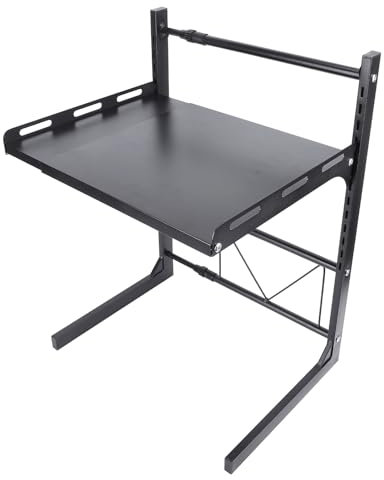 Asixxsix Plaques de - ondes, Support de four à - ondes extensible en acier au carbone épaissi Étagère d'assaisonnement avec 4 crochets pour comptoir de cuisine