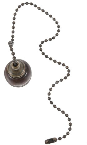 UKCOCO Deckenventilator Zugkette Aus Holz Vintage Stil Retro Pendel Langlebig Praktisch Zur Dekoration Von Werkstatt Bar Und Zuhause