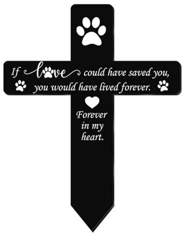 Panneau commémoratif pour animal de compagnie, piquet en acrylique, pierre tombale pour animaux de compagnie, décoration de pelouse pour chats et chiens, décoration de jardin , 75 g