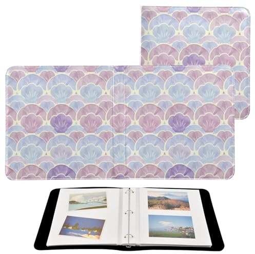 JUMBEAR Álbum de fotos grande autoadhesivo con 20 páginas, álbum de recortes para boda, familia, bebé, vacaciones, estilo vintage, conchas marinas