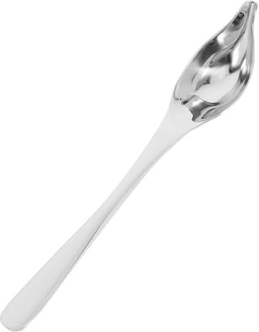 Ciieeo Cucchiaio Da Salsa in Acciaio Inossidabile Cucchiai Più Saporiti Cucchiaio Decorativo Affusolato Cucchiaio Da Disegno Cucchiaio Per Salse Acciaio Inossidabile 304 Argento