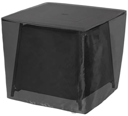 Housse de Protection pour Brasero Exterieur Housse de Protection for Foyer, Housse carrée et étanche for Colonne, for mobilier d'extérieur(Black,135x135x75CM)