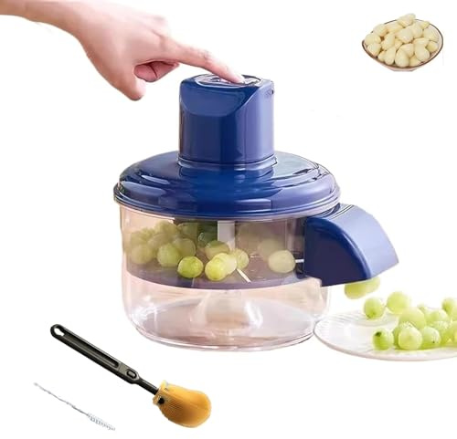 Pelapatate Elettrico Per Aglio, Pelapatates Per Aglio, Pelapatate Automatico Ricaricabile Per Aglio Da Cucina Per La Casa (Blu, Taglia unica)