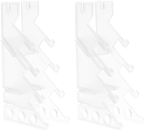 UPKOCH 2 st Fingerskateboard Display Rack: Transparent Plastförvaringsställ För Mini Longboard Greepboard - Skateboard Organizer Fingerskate Hållare