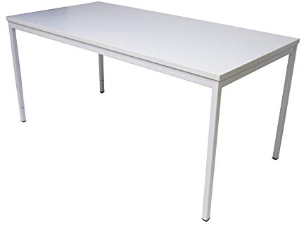 ADB Bürotisch Computertisch Schreibtisch Büro PC Arbeitstisch Besprechungstisch grau 1600x800x750 mm