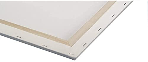 Rayher Lienzo blanco con bastidor, 50x70x1,7 cm, 100% algodón, incluye cuña, 330 g/m², 6158800