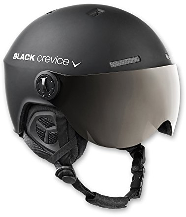 Black Crevice Skihelm mit Visier, Gstaad, BCR143921, schwarz, Gr. S/M