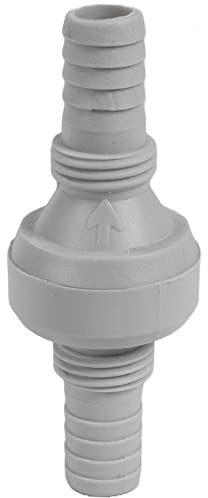 Comet backventil Inline för slangledning vattenledning vattenpump X-FIX grå