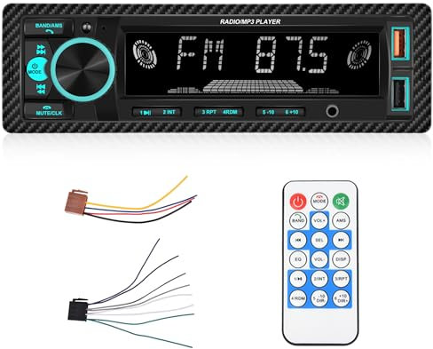 Car MP3 Radio Car Stereo Single Din 1 DIN Digital Bluetooth FM Audio Music Stereo Car Radio Mp3 Player USB/SD/AUX-IN In-Dash Unit