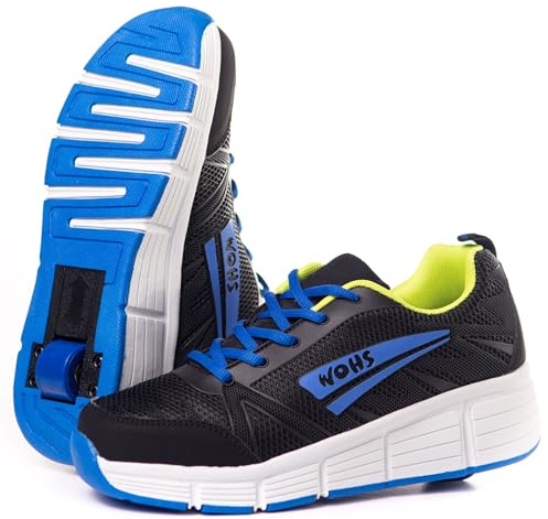 Trainers med automatiskt infällbara hjul.