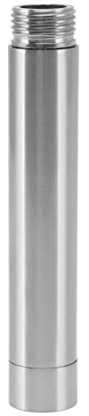 Tomotato Brazo de Extensión de Cabezal de Ducha, Extensión de Brazo de Ducha de Acero Inoxidable G1/2 Extensor de Cabezal de Ducha Extensión de Tubo de Salida de Agua para Baño(4inch)