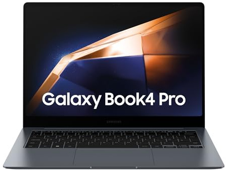Samsung Galaxy Book4 Pro Ordinateur portable 14'', Intel Evo Edition – Intel Core Ultra 5, 125H 16Go RAM 512Go SSD Intel ARC Graphics, Gris anthracite, clavier AZERTY FR