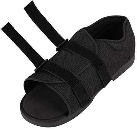 Post Op Shoe Surgery Open Toe Shoe Orthopedic Sandal Fracture Surgical Support Brace Injuries Ankle Broken Foot Protector Rehabilitation Recovery Shoe Medical Walking Boot with Adjustable Straps