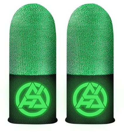 Manchons De Doigt De Jeu – 2 Pièces De Manchons Lumineux Pour Les Doigts De Jeu Mobiles, Gants Antidérapants Et Résistants À La Transpiration Pour Écran Tactile, Fonctionnement Fluide, Protège-doigts,