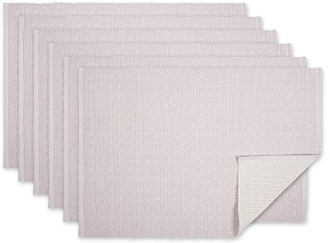 DII Cottontail Cottage Spring Tabletop Collection, 13x19, Lavender Fog