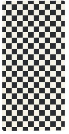 Badetuch, klein, schwarz-weiß kariert, sehr saugfähig, ultraweich, Handtuch für Badezimmer, Küche, Yoga, Fitnessstudio, Hotel, 73,7 x 35,6 cm