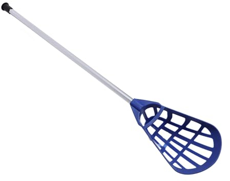 HOHXFYP Lacrosse Stick für Anfänger, Lacrosse Stick mit Langer Stange und Netztasche, Leichte Lacrosse Komplettschläger Aus Aluminiumlegierung für Die Entwicklung Von Fähigkeiten, Blau