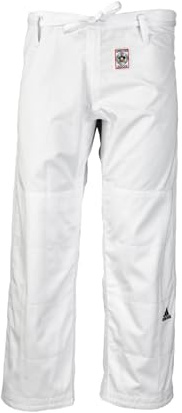 adidas Judo Gi Uniform Suit Trousers Pants, IJF Approved, For Men Women Kids, 750G, Polycotton, Sizes 155 – 200cm. Note Trousers Only (180cm)