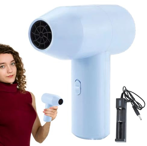 Secador de pelo iónico, secador de pelo, secador de alta velocidad, diseño ligero y compacto, para estudiantes de arte y artistas, solución de secado rápido para el cuidado del cabello, recargable de
