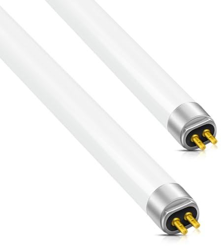 Homesally Tubos Fluorescentes T5 De 8W, 300mm, Blanco Frío 4000K, 566 LM, Casquillo G5, Lámpara De Bajo Consumo, Luz De Emergencia De Bajo Consumo Para Cocina, Baño, Armario Y Garaje,2 pcs