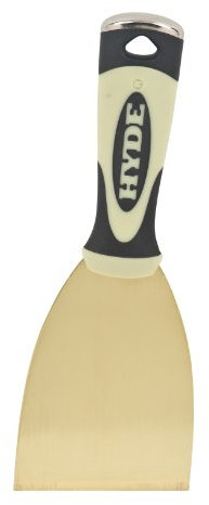 Hyde Tool 06421 3-Inch Stiff Putty Knife, Brass