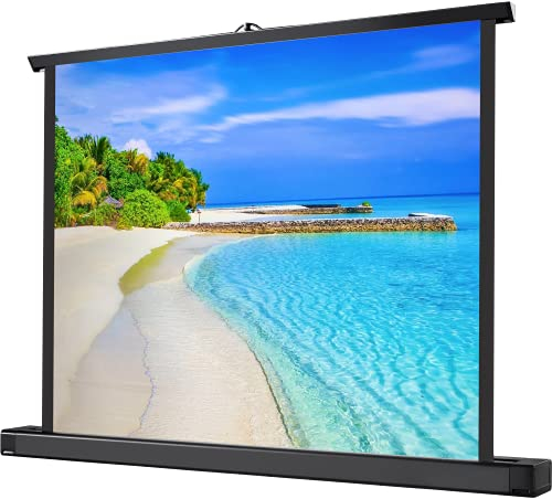 celexon Écran de Projection de Table Mini Professional 40 | 89x50 cm 16:9 | Mini écran Portable 4K avec mât télescopique | Montage Rapide | idéal pour pico projecteurs & vidéoprojecteurs compacts