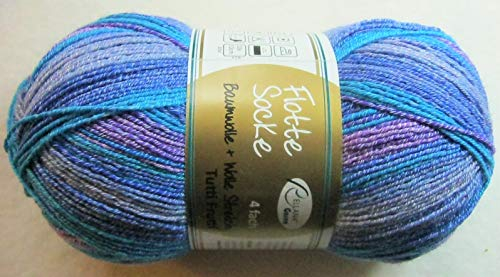 Rellana Flotte Socke, 100g - Baumwolle Wolle Stretch-4fädig; Fb.1414