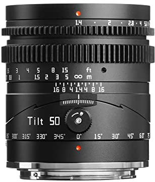 TTArtisan TF5014BZ 50mm f1.4 Tilt Lens Full Frame Manual Portrait Lenses Large Aperture Compatible with Nikon Z Mount