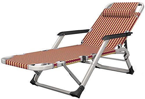 asdchZen Zero Gravity Stuhl, zusammenklappbar, Liegestuhl, Klappstuhl, Siesta-Stuhl, Balkon, Freizeit, Rücken, tragbarer Stuhl, Strandstuhl, Zuhause, Multifunktionsstuhl, 178 x 65 x 25 cm, Rot