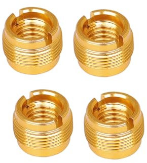 KGDUYC 4PCS Adaptador de Tornillo de Micrófono, 3/8 Hembra a 5/8 Pulgadas Macho Adaptador, Adaptadores Rosca de Micrófono, Adaptador de Soporte de Micrófono, Accesorios para Clips de Micrófono
