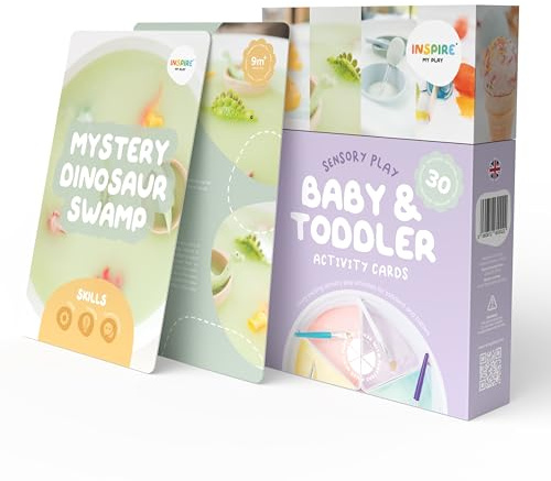 Inspire My PLAY - 30 x Sensory Play Activity Cards for 6-24 Months - Inspiration for Creative Play Activities - Sensory Cards for Learning