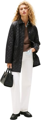 Tommy Hilfiger dam Padded Nylon Reg Quilted Coat Ww0ww46448 Andra rockar