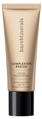 bareMinerals Complexion Rescue Tinted Moisturizer for Face with SPF 30, Full Size, Natural Pecan 05, Vegan, Cruelty-Free & Dermatologist-Tested