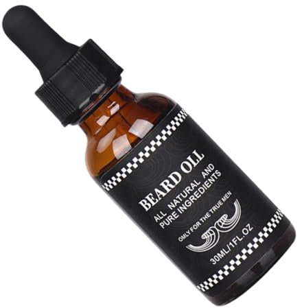 Didiseaon Olio Per Barba Uomo Idratante e Nutriente Rapida Assorbimento Per Crescita Barba e Cura Di Baffi Leggero e Portatile Peli Ascellari e Petto Uso Quotidiano e Viaggi