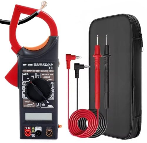 Pinza Amperometrica,Pinza Amperometrica AC/DC,Multimetro Pinza,Pinza amperometrica DC,Può misurare la tensione CA,CC,La corrente CA,La resistenza e i test on-off,I dati Keep,Batteria non inclusa