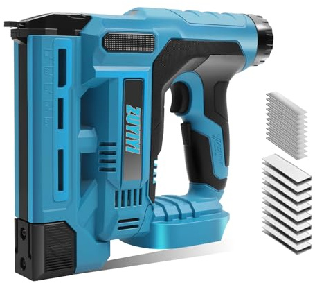 ZUYIYI 18GA 2 in 1 Cordless Brad Nailer/Electric Stapler for Makita 18v Battery(NOT Included), Nail Gun Battery Powered, Staple Gun with 500 Nails & 500 Staples for Home Improvement, DIY, Woodworking