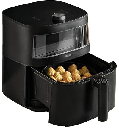 Haier Air Fritös 5-serien, 9 i 1, visa, bakning, stekning, grillning, långsam matlagning, avfrostning, yoghurt, 7L, [svart]