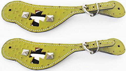CHALLENGER Horse Western Riding Cowboy Boots Leather Spur Straps Tack 7473