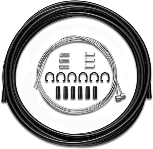 Fat-Cattie Universal Brake Cable and Housing Set(9.8ft Black)