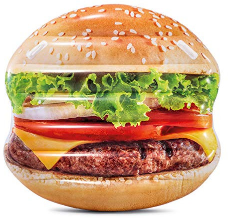 Intex Juicy Hamburger - Isola gonfiabile, 134,6 x 127 x 22,9 cm