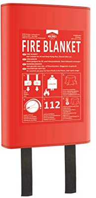 ELRO Feuerlöschdecken FB1300 Feuer Löschdecke 1,2M x 1, 2M-Hardcover-nach DIN EN 1869