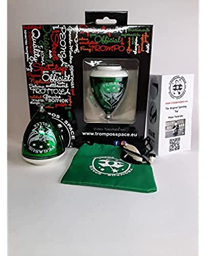 SPACE TROMPOS - Pegasus Punta Roller, Color Verde, con Cuerda y Packaging